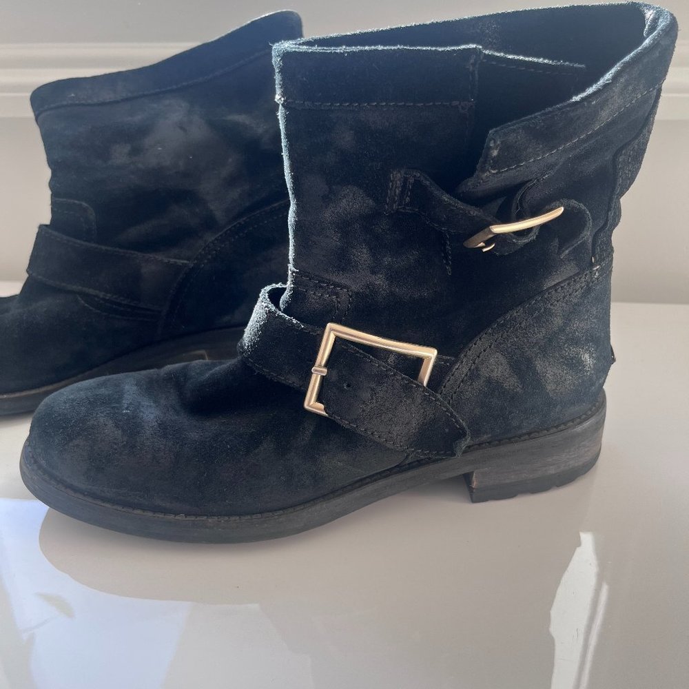 Jimmy Choo Moto Boot Suede